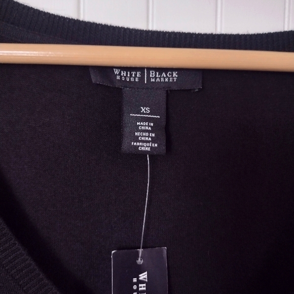 NWT WHBM Deep V Mini Dress - Picture 8 of 11